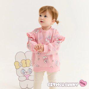[에스더버니리틀] 플라워프릴맨투맨티셔츠