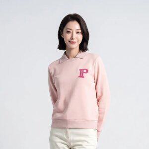[PAT 여성] 부클자수 라운드 티셔츠_1J65332