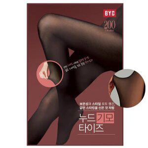 BYC 살색 200D 기모 누드 타이즈