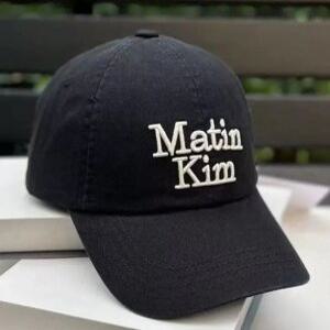 마뗑킴 로고 볼캡 MATIN VOLUME LOGO BALL CAP 커플 모자