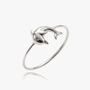 엘렌쥬얼리 실버 925 Silver 럭키 돌고래 미스 링 은 실 반지