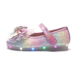 마리앤키즈 미스틱 레인보우 LED 여아구두 MK-G02
