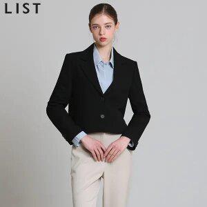 [리스트(LIST)] 미니멀 크롭 셋업 재킷 (택가격:278000원)