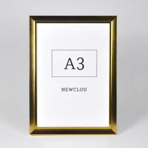 A3 사이즈 골드 금색 액자 프레임 / 상장 자격증 사업자등록증 인테리어 사무실 우드 신고증 스탠드