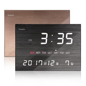 국산 루나리스 캘린더 FM 수신 LED 벽시계 / 포토구매평