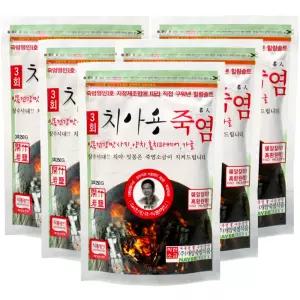 3회 치아용죽염 250g 5개 묶음 개암 부안 청정 양치 가글 미네랄 생활 소금