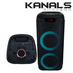 카날스 BS-6600 이동식 충전용 300W 블루투스 스피커 포터블 앰프 버스킹 공연용