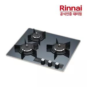 [전국설치] 린나이 3구 컬러레인지 가스쿡탑 RBR-PF3600L 가스레인지 리플렉트