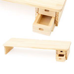 [서랍 모니터 받침대] 꽃 원형 소반 체험 재료 diy 수업 목공 키트