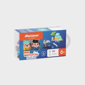 마리오넥스 미니와플 소프트 블록 퍼즐 경찰차와 보석가게 80pcs
