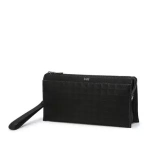 닥스 액세서리 25FW [그립백][GRID Ⅱ][그리드] 블랙 그리드 패턴배색 소가죽 DBBA5F266BK