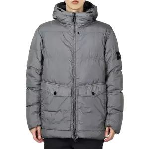 [스톤아일랜드] 남성 와펜 패치 크링클랩스 후드 패딩 자켓(시멘트) K2S15 4100011 S0A23 V006B