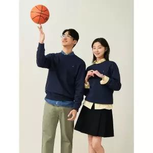 [빈폴][Essential] 남녀공용 스웨트 셔츠 - 네이비 (BC5141E03R)