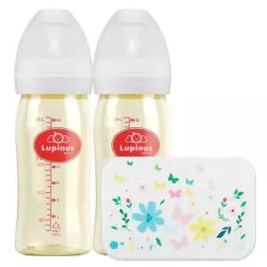 루피너스 PPSU 젖병 240ml 트윈팩 스킨 세트/더블/하트/솔/브/러쉬/보/틀/물통/젓/병/세척/청소/세정