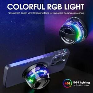 XIKCU 휴대용 블루투스 RGB 7 전화 스피커 시간 스피커 사운드 마그네틱 미니 홀더 BT5.3 HECATE G200 조명 박스