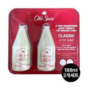 올드스파이스 에프터쉐이브 클래식 로션 188ml x2개/남성화장품/면도스킨/민감피부/스킨로션/건조한피부/피부케어/면도후