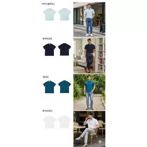 [롯데백화점]아이더 ESSENTIAL 에센셜 벤트 남녀 반팔폴로 티셔츠 DMM24210_DWM24210_INT