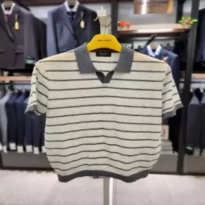 브렌우드 [셀렉션] 워셔블 라인 배색 폴로넥 스웨터 BR-SHWAM26-821