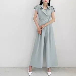 [하프클럽/금찌]글램 메텔 트렌치 베스트 슬랙스 세트 JK7770S