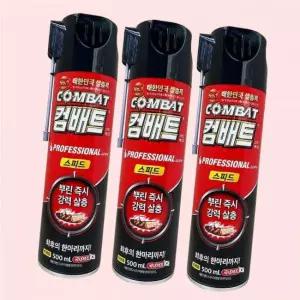 컴배트 스피드 에어졸 바퀴용 500ml X 3개 4636505