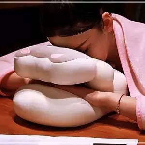 낮잠 포근한 디자인 베개 편리한 부드러운 고양이 귀여운 쿠션 UWFG7G0E