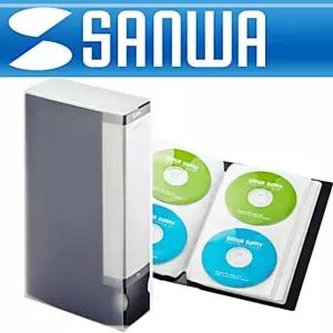 CD 72매 정리함 DVD 파일형 블랙 케이스 보관함 SANWA NW9F293B