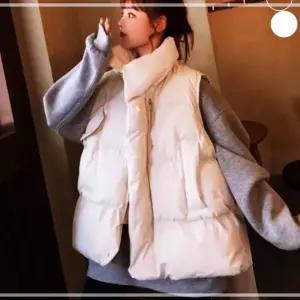 하이넥 패딩 패쪼 여성 레이어드 오버핏 조끼 FWD4EF48