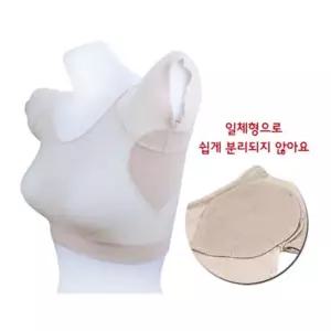 여자 겨땀 좋은 통기성 얇은 크롭탑 매쉬 패드 KWAE59E5