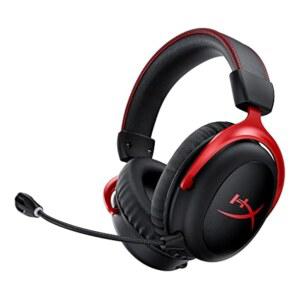 HYPERX CLOUD II 무선 - PC PS5 PS4용 게이밍 헤드셋 최대 30시간 지속 배터리 DTS 헤드폰: X 공간 오디오 메모리 폼 마이크 모니터링이 포함된 탈착식 노이즈 캔슬링
