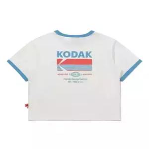 kodak 브리즈팝 빅그래픽 반팔 티셔츠 우먼 IVORY