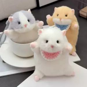 귀여운 말랑 햄스터 인형 키체인 가방 걸이 키홀더 키링 열쇠고리 말랑이 스트레스볼 제니오숲 