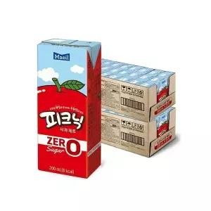 [매일유업] 피크닉 사과 제로 200ml, 48개