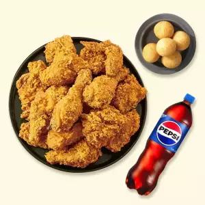 [자담치킨] 후라이드치킨+치즈볼+콜라1.25L