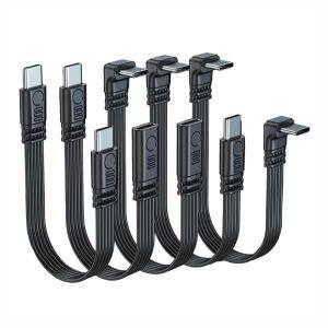 10~50cm 타입 C to 타입 C 변환 어댑터 케이블 45W 휴대폰 충전 480Mbps 데이터 전송 USB C 연장 케이블