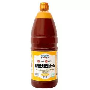 단짠단짠 치킨양념소스 2.1kg(순한맛) 저칼로리 통닭 매운 순한 고추장 가슴살 스위트칠리 강정 매콤달콤