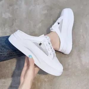 여성 키높이 메쉬 여름 슬립온 스니커즈 뮬 여자신발 zYU79PsE