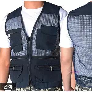 작업조끼 여름 망사 단체복 여름용 남자 국산 택배 남성 작업용 낚시yza817
