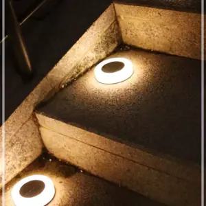 IKWF010CB SMD 8LED 투명 4PCS 1세트 YELLOW 태양광 바닥등 불