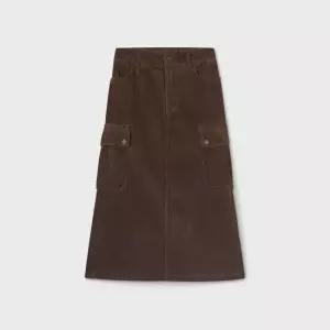 [AK분당점] [후아유] Corduroy Cargo Long Skirt WHWHF4954F*