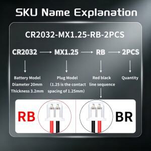 CR1220 CMOS BIOS 배터리 3V 리튬 버튼 셀(와이어 납땜 포함) 1.25mm 2핀 플러그 리드(노트북 마더보드 RT