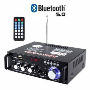 12V/220V BT-298A 2CH LCD 디스플레이 300W+300W EU 플러그 HIFI 오디오 스테레오 전력 증폭기 Bluetooth