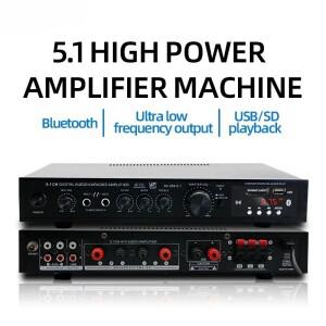 AV-369BT 블루투스 5.1 사운드 스피커 앰프, 스테레오 오디오 리시버, 6채널 홈시어터 시스템 구성 요소