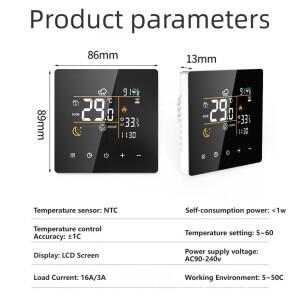 민코 히트 3A/16A/25A AC90~240V 투야 와이파이 스마트 온도조절기 (전기 바닥 난방/수열 보일러용)