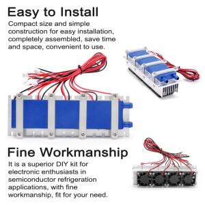 144W 12VDC 30A 열전소자 펠티어 냉각기 반도체 시스템 DIY 키트 에어컨 팬용