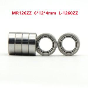 미니어처 베어링 MR126ZZ 모델 L-1260ZZ 깊은 그루브 볼 6x12x4mm, 50 개-500 개