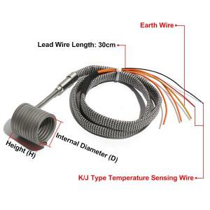 30mm ID 25 ~ 높이 핫 러너 히팅 코일 4.2*2.2mm 섹션 크기 110V/220V/380V 주입 기계용 스프링 밴드 히터