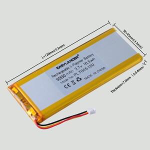 JST2.0 3P 7045120 드론 원격 제어 TBS TANGO 2용 3.7V 5000mAh 리튬 폴리머 배터리