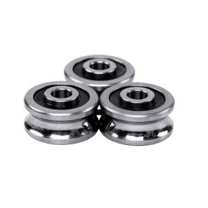 U그루브 도르래 볼 베어링 트랙 가이드 롤러 휠 2 열 ABEC-5 SG20 6mm x 24x11mm 20 개