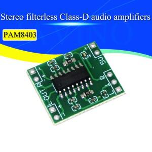 1/10/20Pcs Javino PAM8403 슈퍼 미니 디지털 앰프 보드 2*3W 클래스 D 2.5V  5V 전력 증폭기 효율성