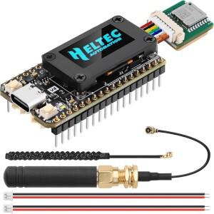 메쉬타스틱 헬텍 V4 OLED 태양광 전원 LoRa 32 개발 보드 GPS ESP32 SX1262 WiFi BLE 저전력 대형 안테나